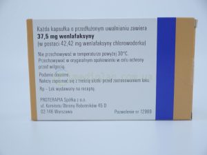 Велаксин ER 37,5 мг, №28 - капсули - Зображення 3